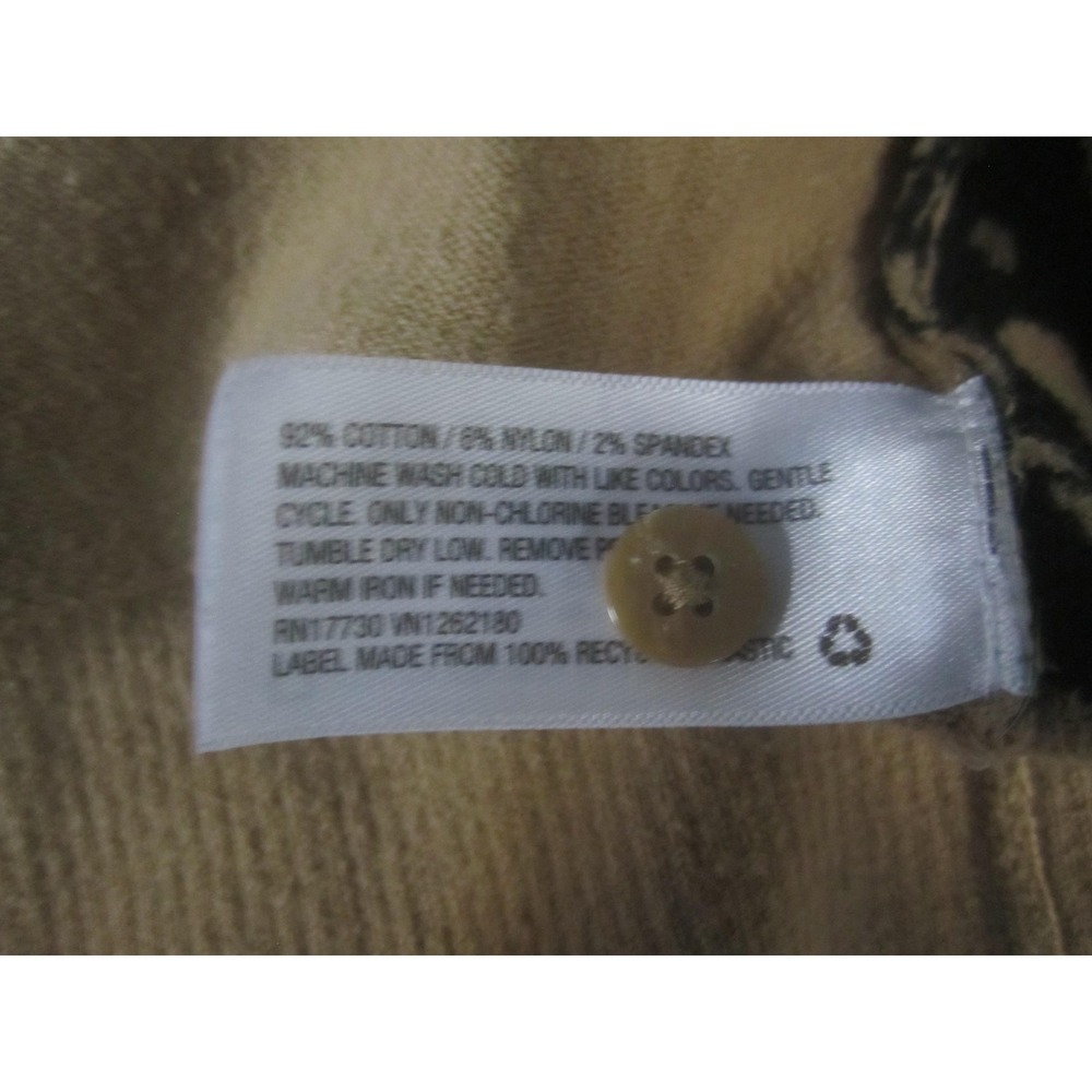 Merona Cardigan Sweater Womens XS Beige Leopard Print Button Front Long Sleeve - Picture 4 of 8